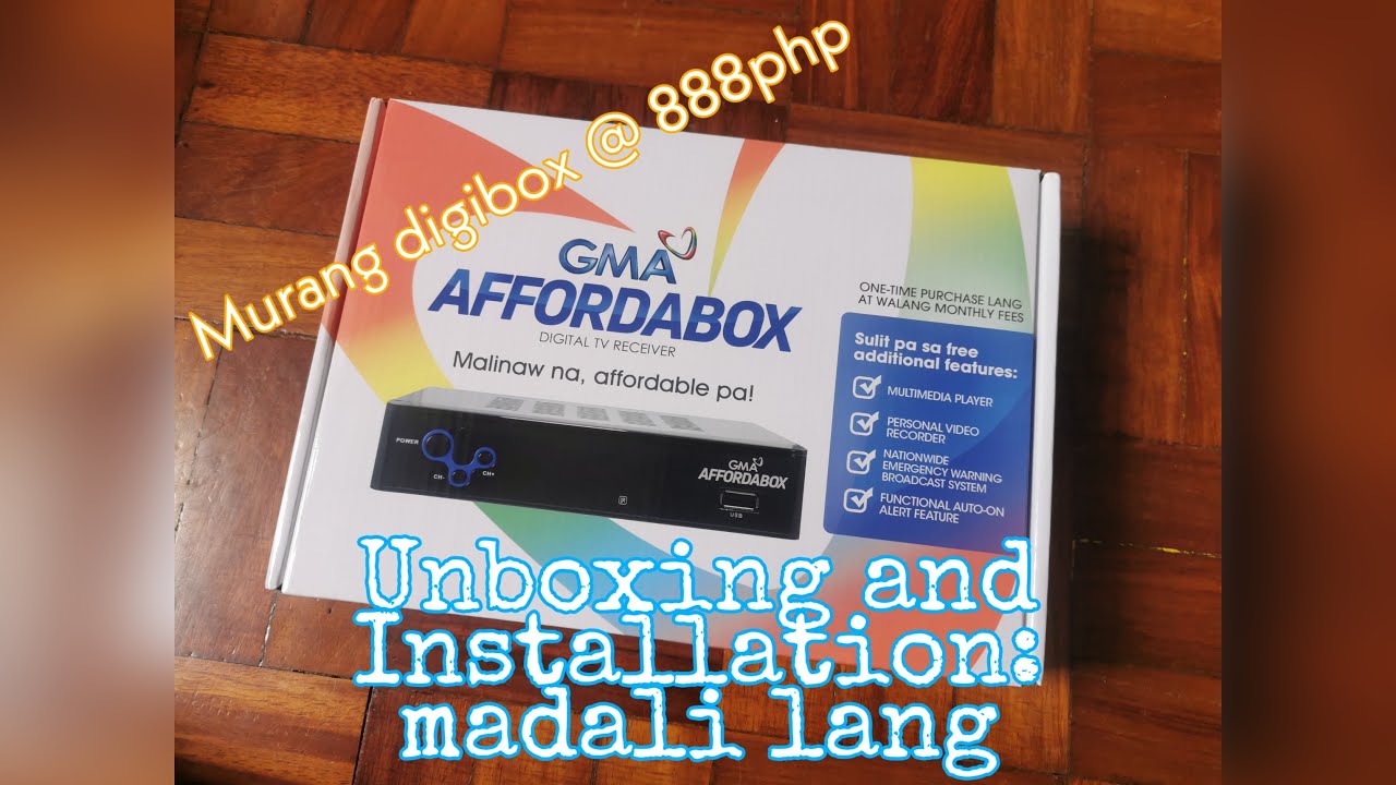 GMA Affordabox Unboxing and Installation Guide