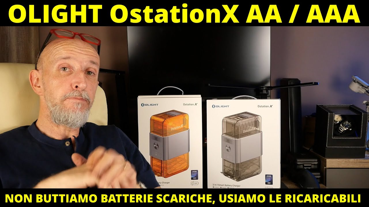 Stazione di ricarica per batterie Ni-Mh OLIGHT OstationX AAA