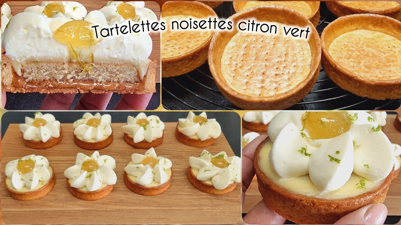Tartelettes praliné noisette citron vert