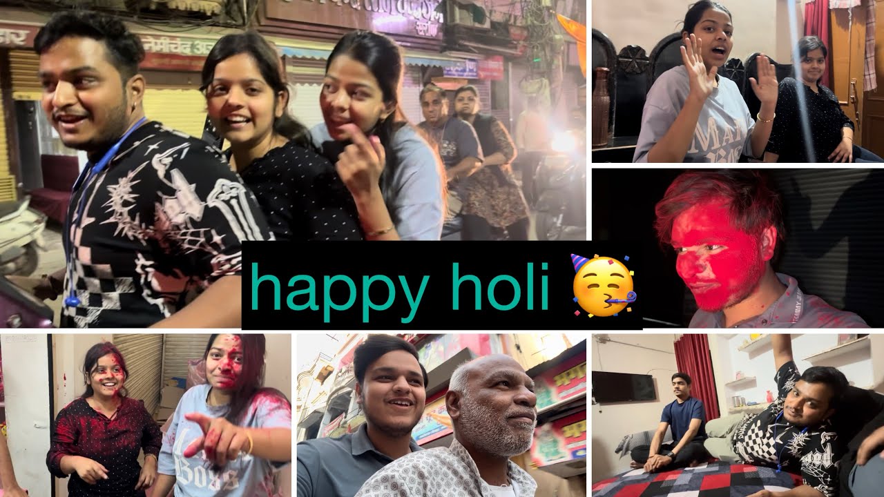 special Holi  vlog / (part￼-1) /#subscribe #exploreshorts #holi #vairalvideo #vlogger 😁😂😆