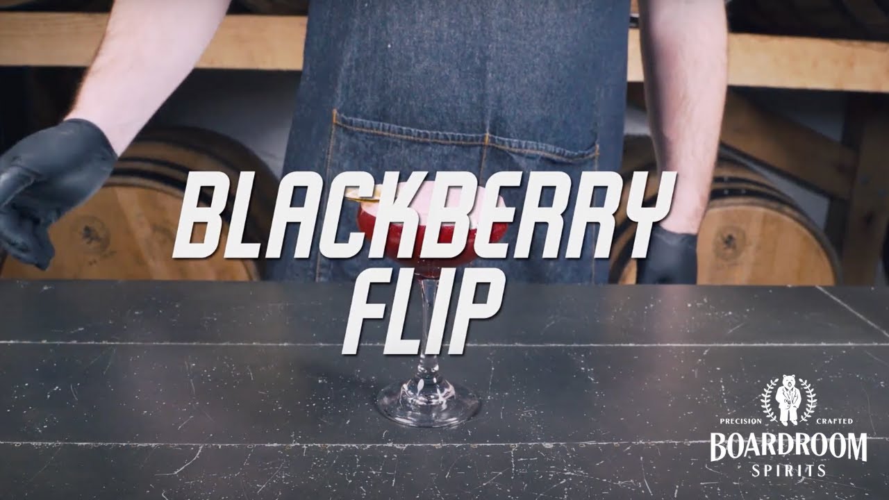 How to Make a Blackberry Flip with 5 ingredients | Drinking Fancy