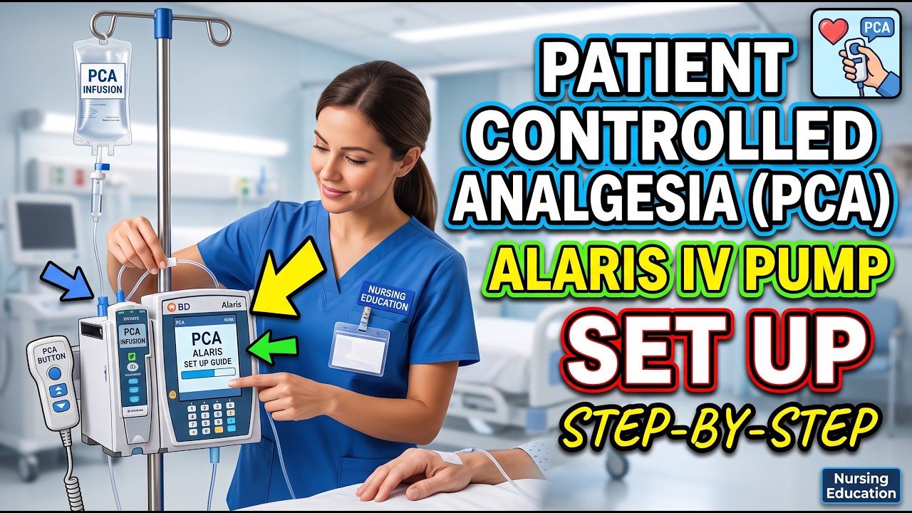 Alaris(r) Patient Controlled Analgesia (PCA) IV Pump Set Up