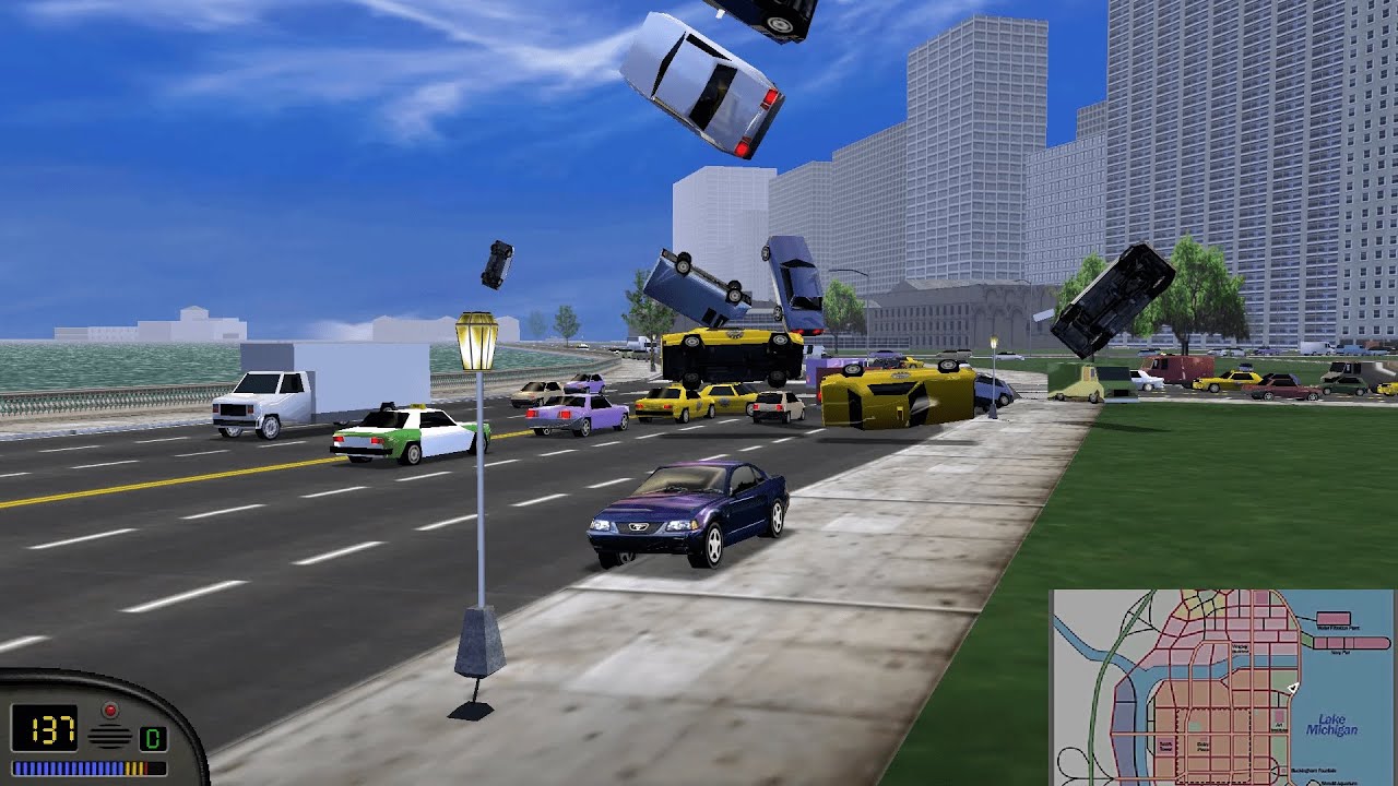 Midtown Madness | Traffic Vehicles get Yeeting Time! [HD]
