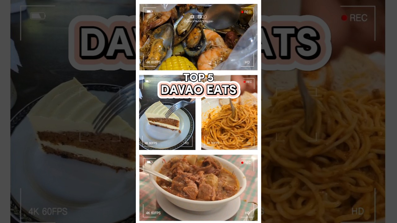 My Top 5 eats in Davao! Save this for your next Davao trip!