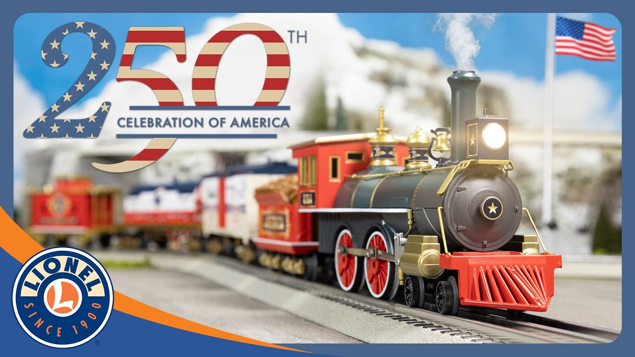 2623030 America Celebration 4-4-0 LionChief Freight Set with Bluetooth 5.0