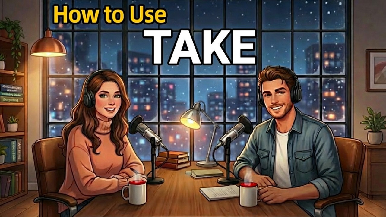 English Conversation Podcast for Beginners | How to Use TAKE in Everyday English Conversation