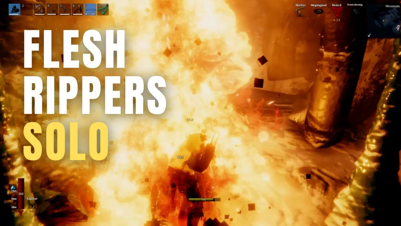 Flesh Rippers might be my favorite weapon - Valheim (Frost Caves)