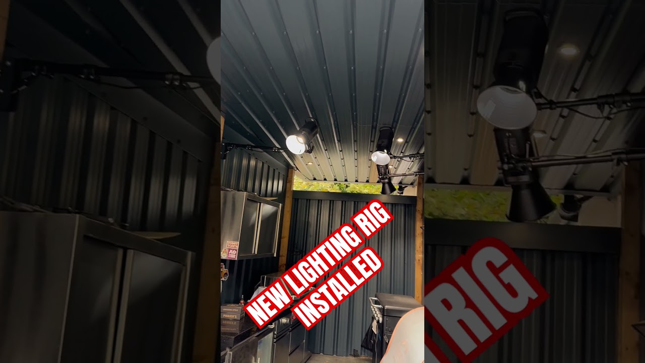 New lighting rig installed preparing for the winter dark nights #light #lights #action