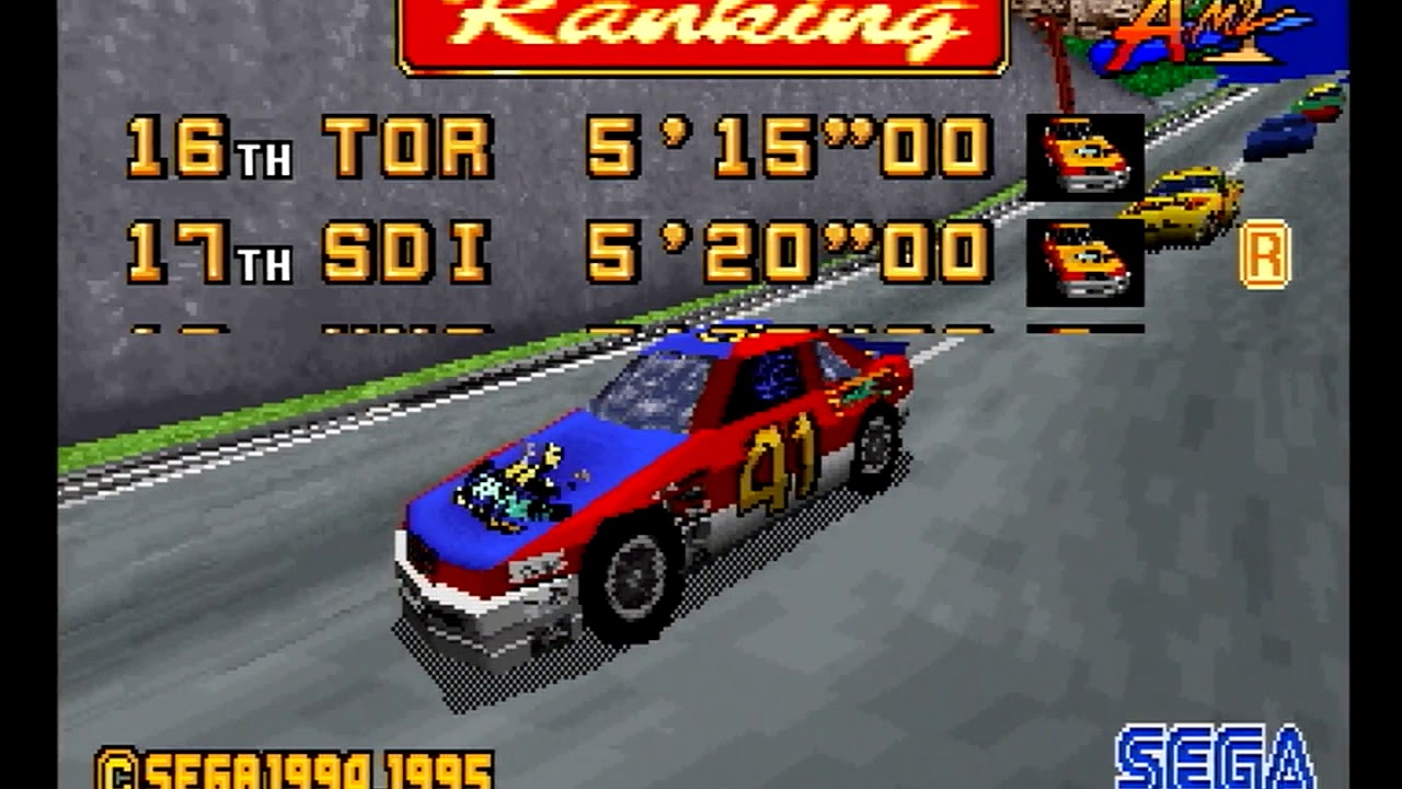 Daytona USA (Saturn) - Attract Mode