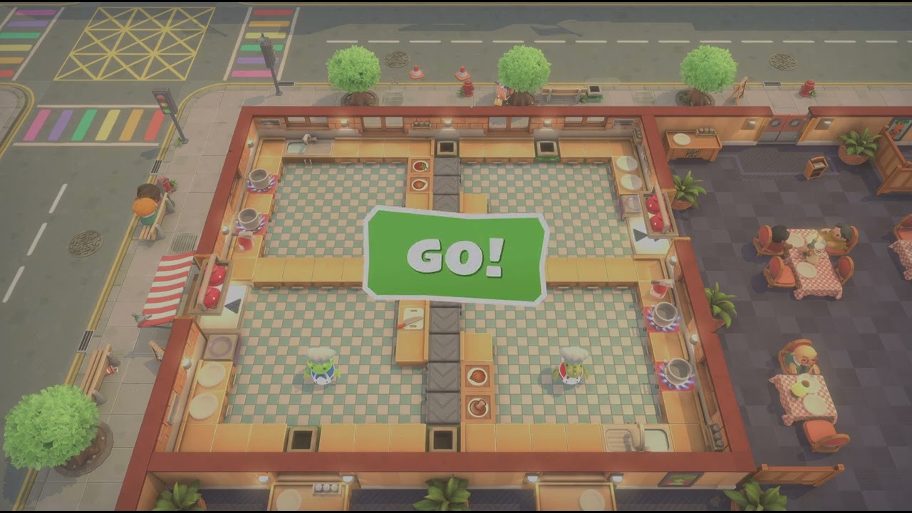Overcooked 1, 2 players, all stars, levels 6-1 to 6-2