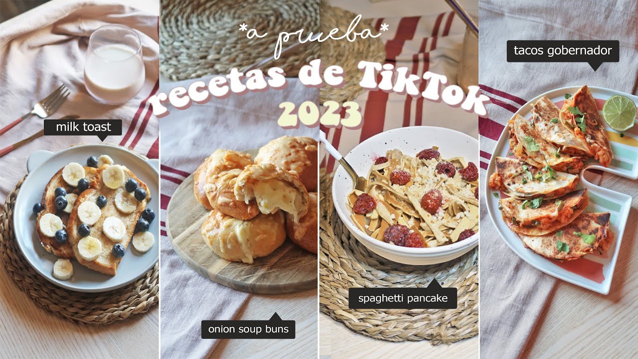 QUÉ COMO EN UN DÍA l recetas de TikTok que tienes que probar este año :)