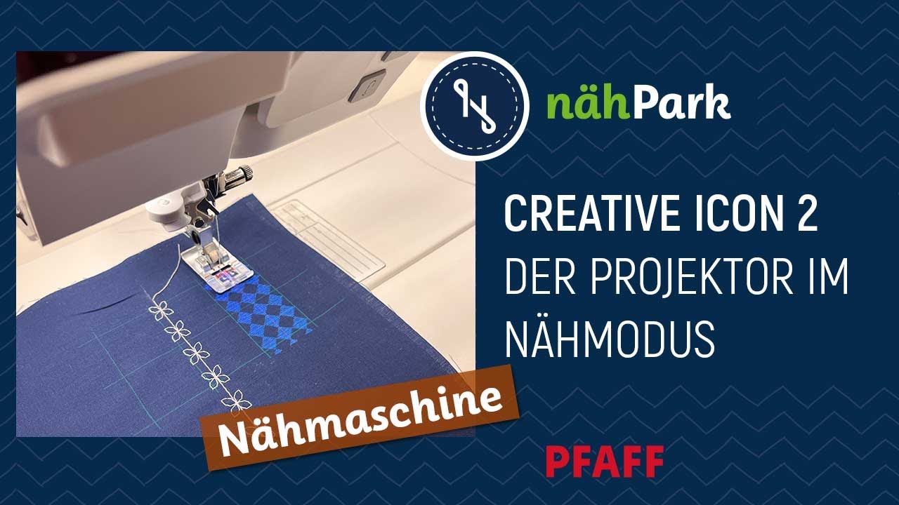 PFAFF Näh-und Stickmaschine Creative Icon 2 - Der Projektor im Nähmodus
