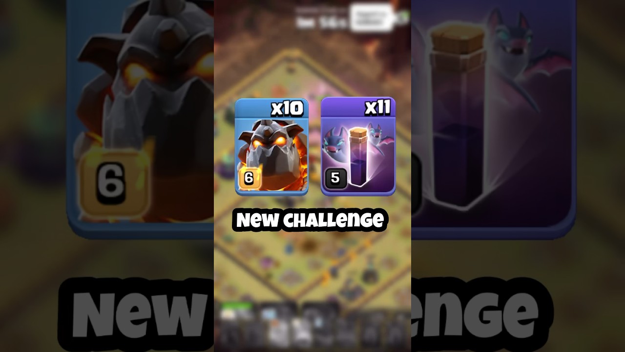 New Challenge Only Lavahound and Bat Spell (Clash of Clans)