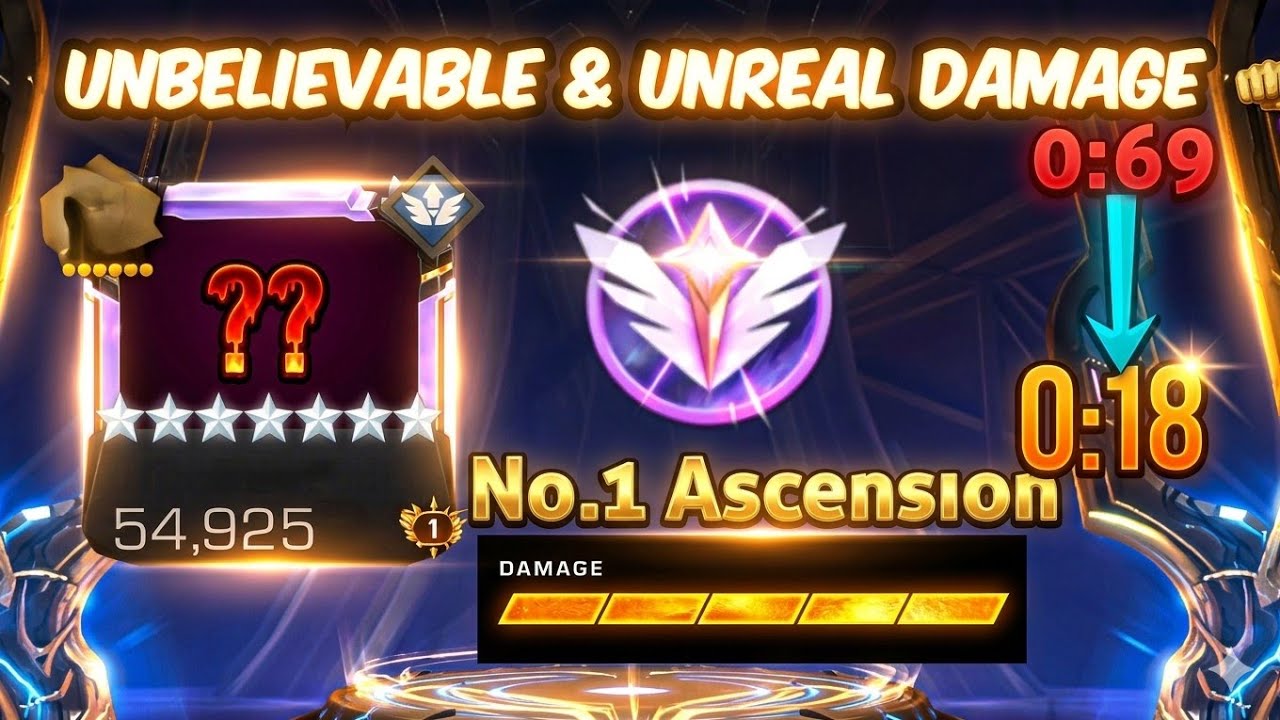I Got the Top Ascension Champ in the game | Crazy & unreal Damage 😱 - So Lucky 😎😎