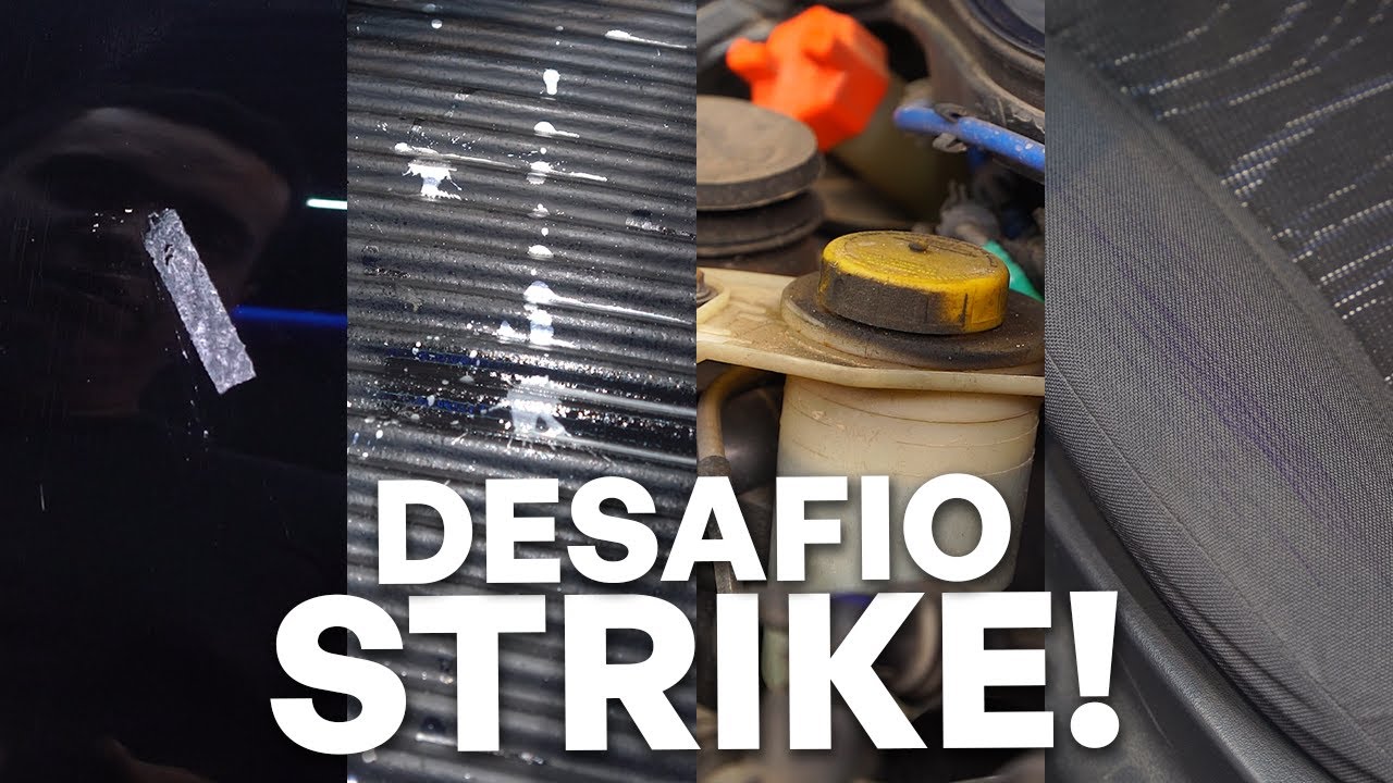 DESAFIO STRIKE: Tirando COLA, TINTA, GRAXA e TINTA DE CANETA!