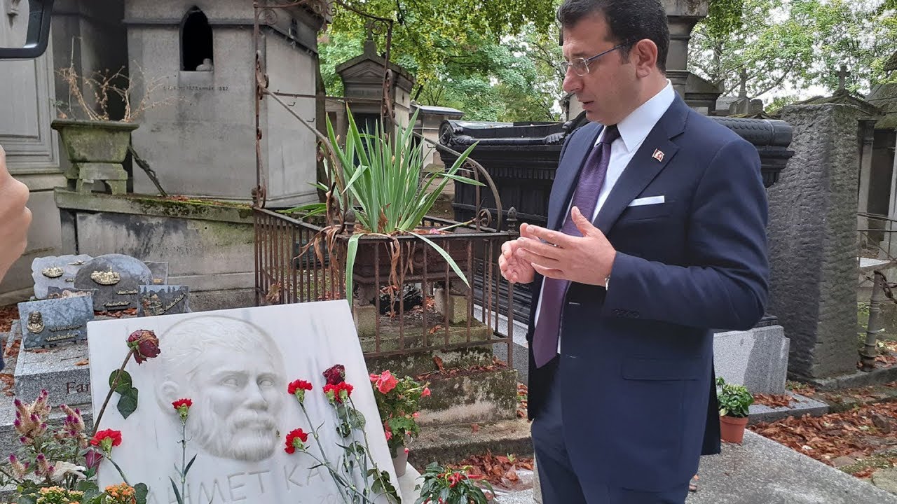 Ekrem İmamoğlu, Yılmaz Güney ve Ahmet Kaya'nın mezarlarını ziyaret etti