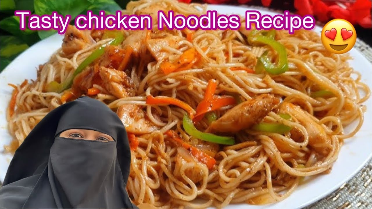Tasty 🤤 Chicken Noodles Recipe 🍝 | Hyderabadi  Mom’s Routine Vlogs #food #cooking #vlog 