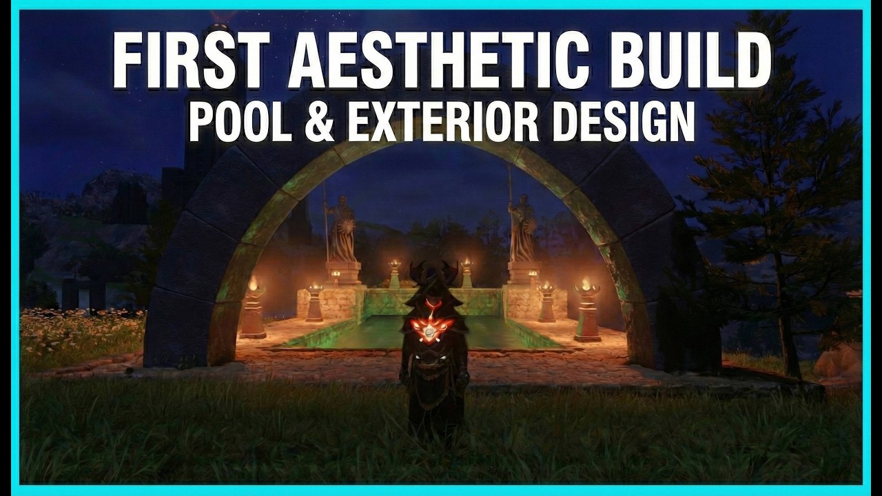 Trying to Build an Aesthetic Pool in Enshrouded (Not a Tutorial)
