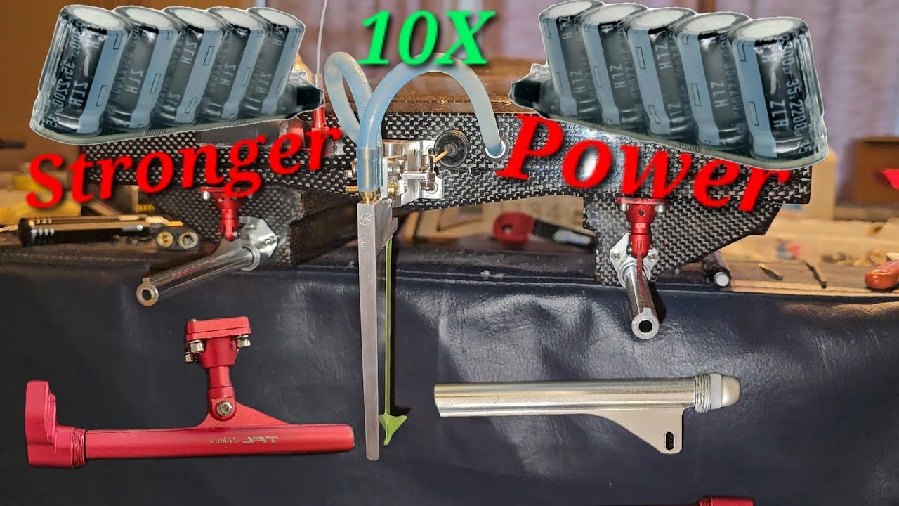 TFL Cheetah - 10x Bigger Cap Packs & Custom Struts Mount. BadA$$ Rc Boat