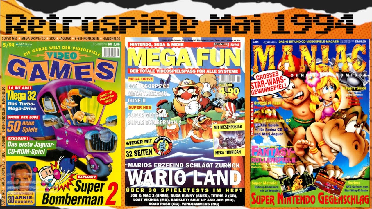 Videospiele vor 30 jahren Zeitreise ins Jahr 94 (Mai)