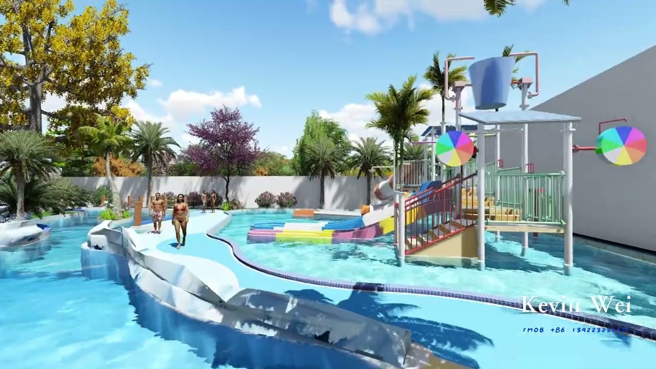 2800Sqm Water Park 3D Concept Design