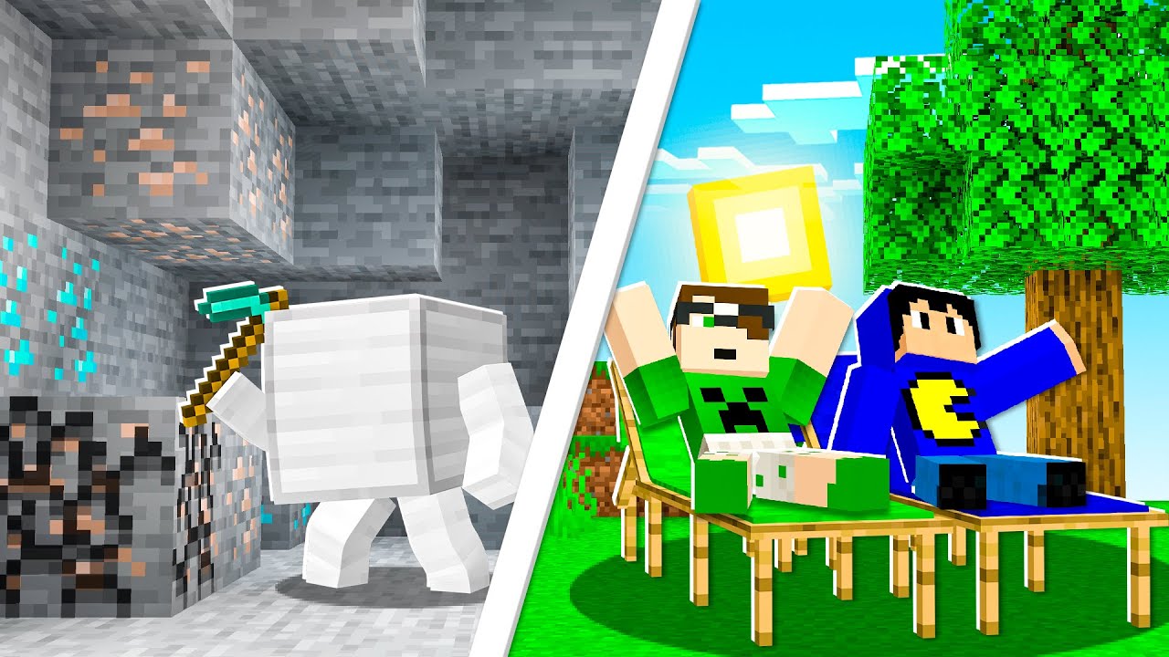 Minecraft MAS os BLOCOS são DOMESTICADOS!