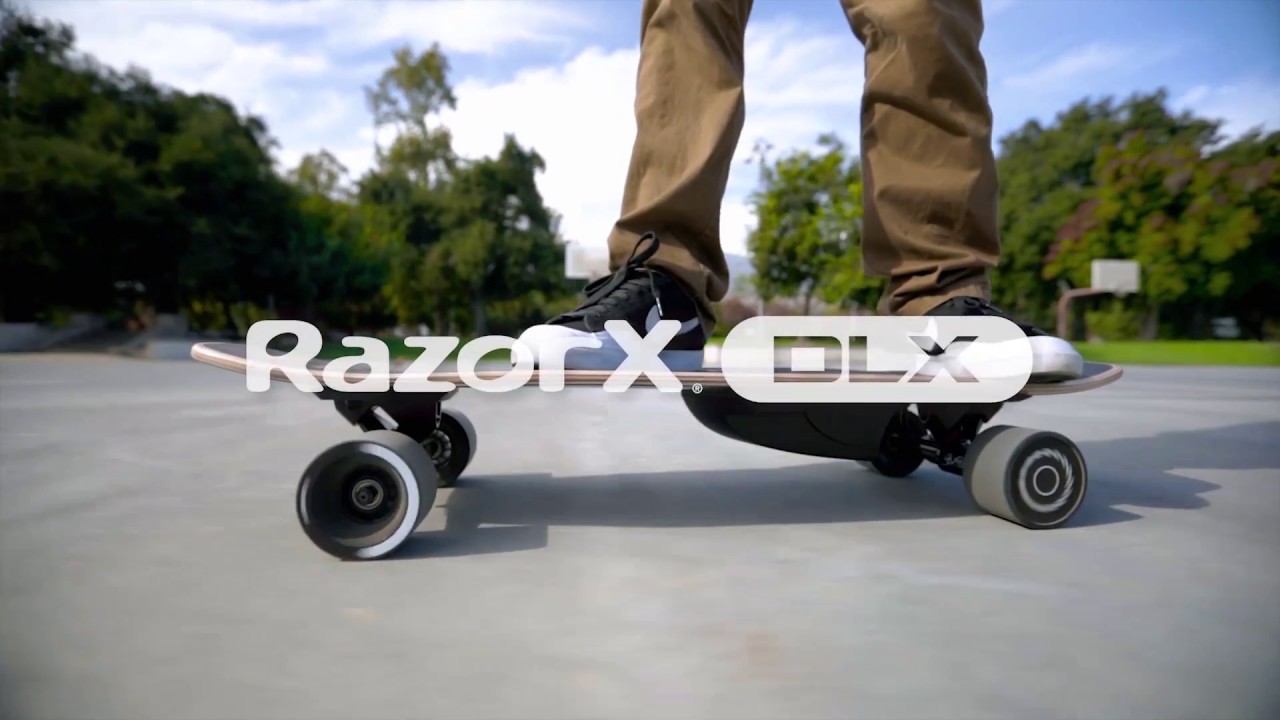 RazorX DLX Electric Skateboard Ride Video