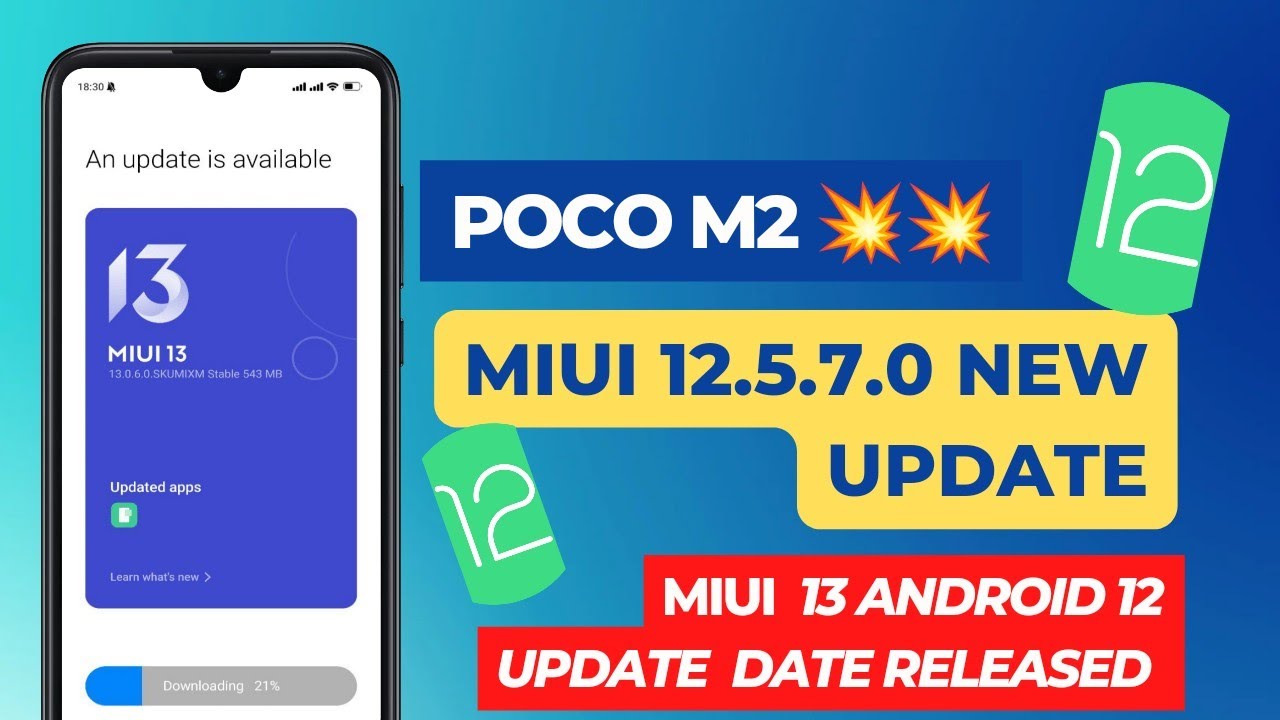 Poco M2 Android 12 Update is Ready 🥰🥰 | Poco M2 MIUI 13 Update | Poco M2 MIUI 12.5.7.0 India Update