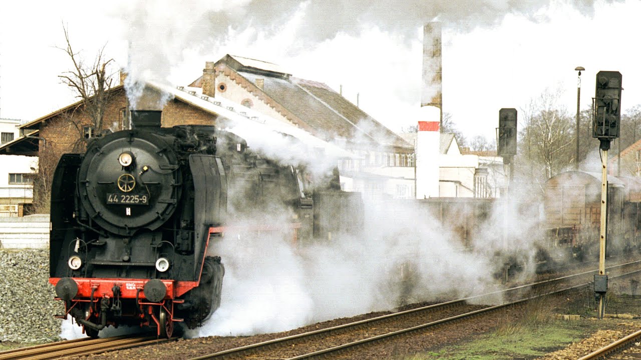 44 2225-9 mit Krawall den Berg rauf - Kaliplandampf 1997