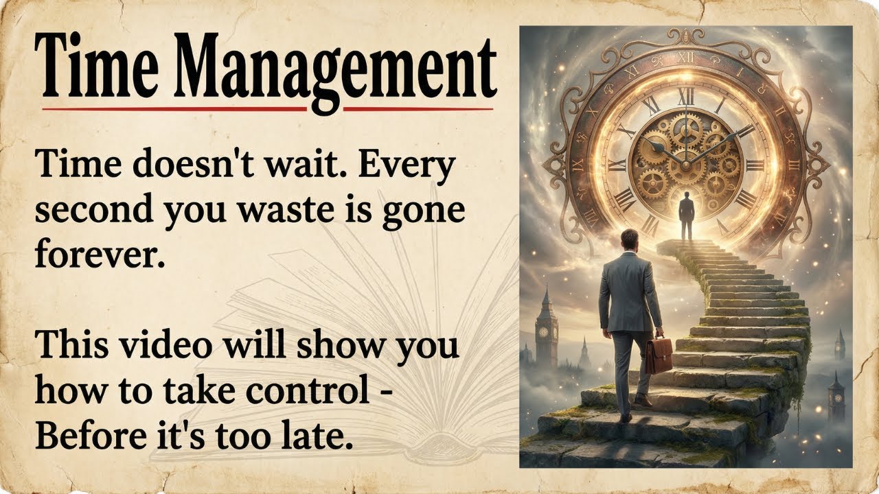 Stop Wasting Time! 12 Tips for Success (English Graded Reader)