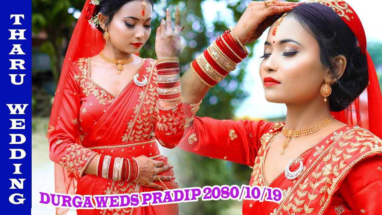DURGA WEDS PRADEEP || THARU FULL WEDDING || CHITWAN || NARAKATIYA