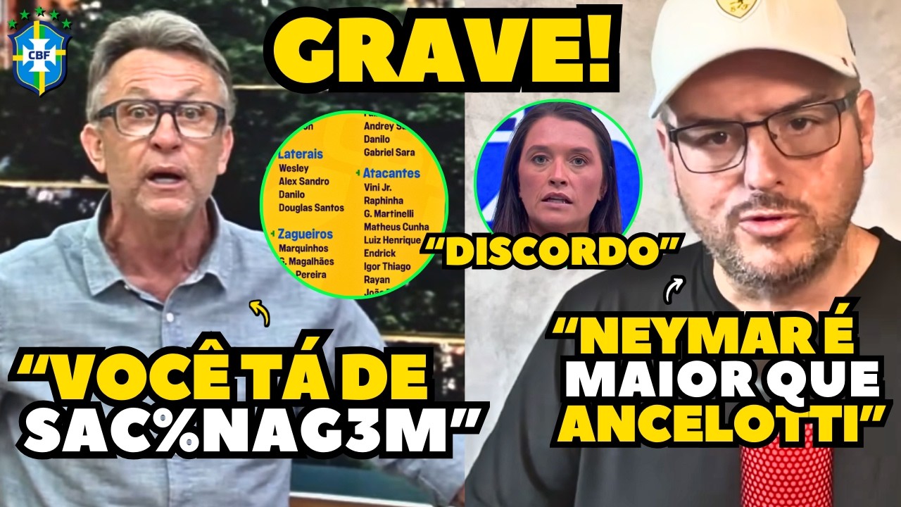 TRETA! NETO DETONA CONVOCAÇÃO E PERRONE FAZ DECLARAÇÃO P0LÊMICA SOBRE SELEÇÃO BRASILEIRA!!