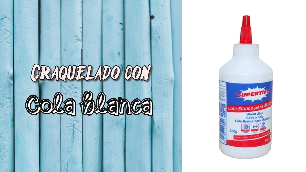 Craquelado con cola blanca, paso a paso.
