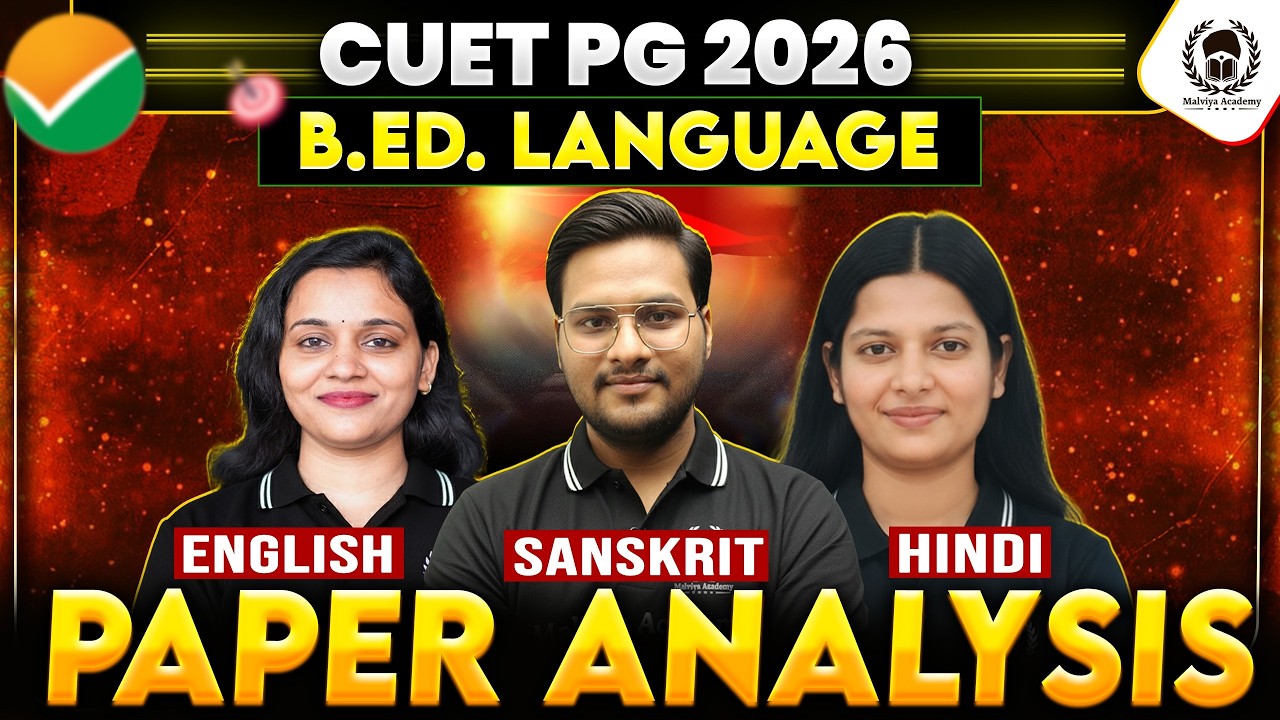 CUET PG 2026 B.ED Language | Paper Analysis & Memory Based Question
