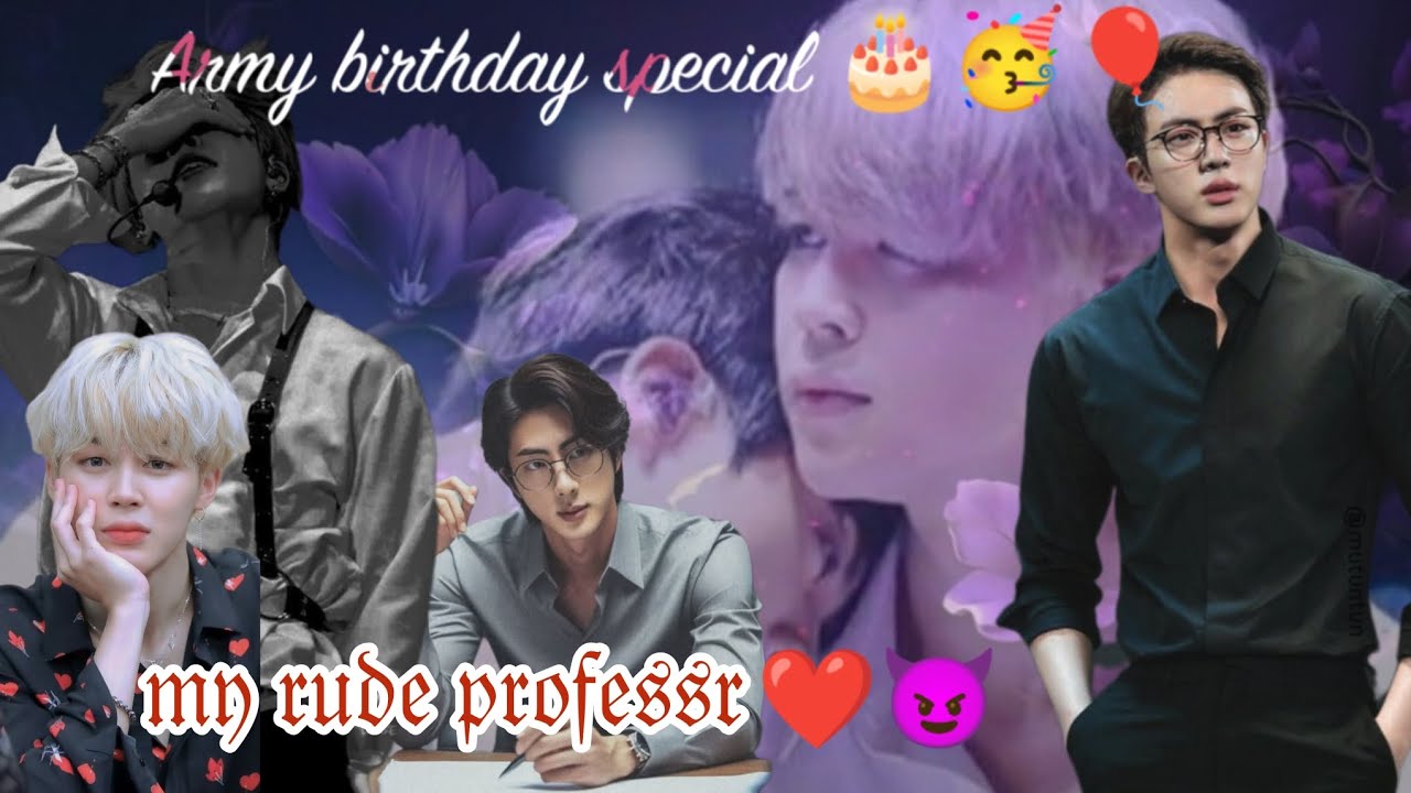 My rude professor ❤️😈 // Army birthday special 🎂🥳🎊 // jinmin Oneshot 🥰🥀 // Hindi dubbed #jinmin #jin