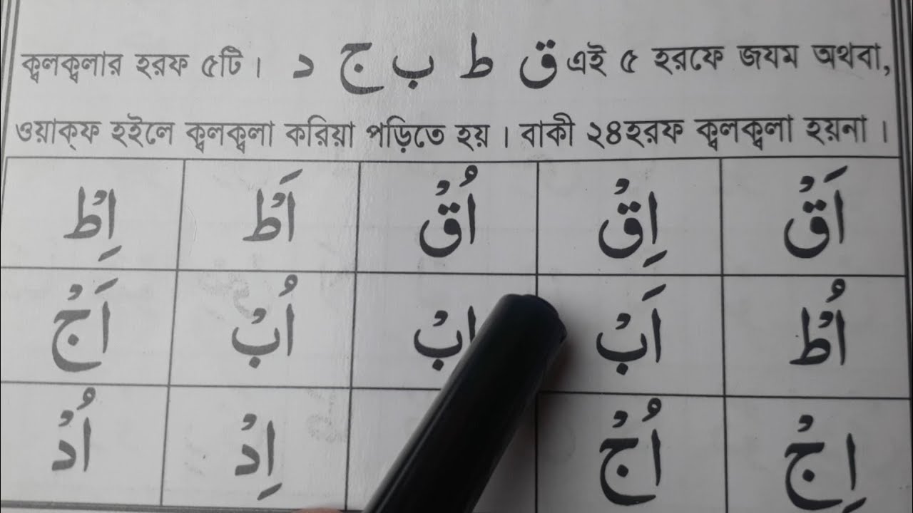 ক্বলক্বলা হরফ নিয়ে যত আলোচনা | এই ভিডিও তেই সব সমাধান করলাম | সঠিক ও ভুল উচ্চারণ মোটা ও পাতলার নিয়ম