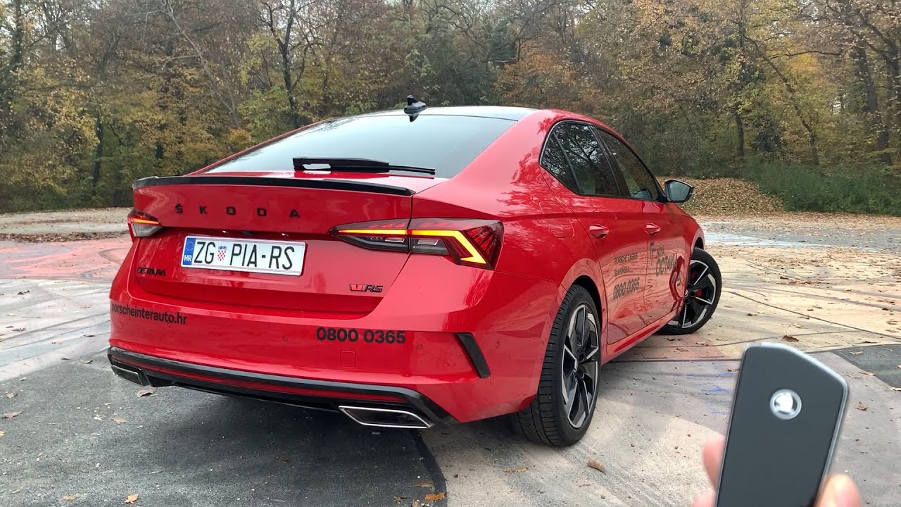 Новая Skoda Octavia RS 2021 - CRAZY LOUD aftermarket EXHAUST звук (активный звук)