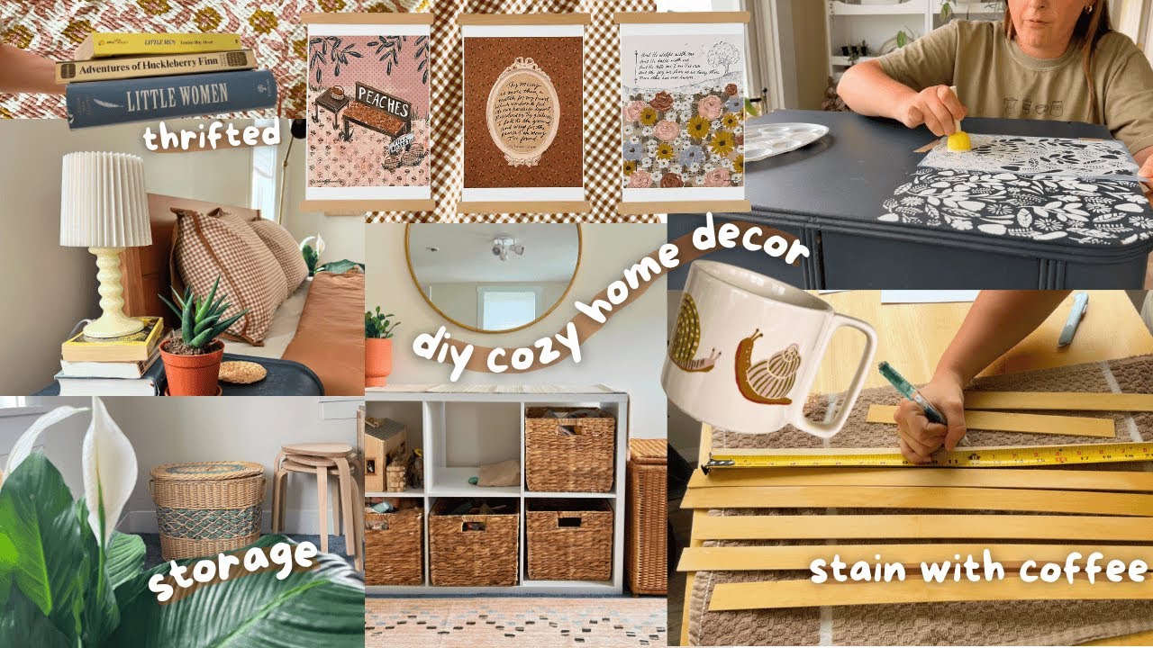 DIY Cozy Home Decor & Thrifted Ideas | Plants, Baskets & More