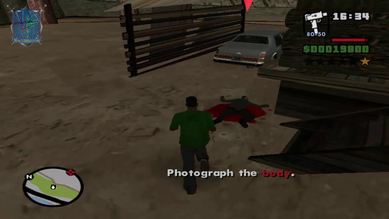 تختيم لعبة GTA San Andreas الحلقة 28 مهمة التقاط الصورة للجثة (HD)