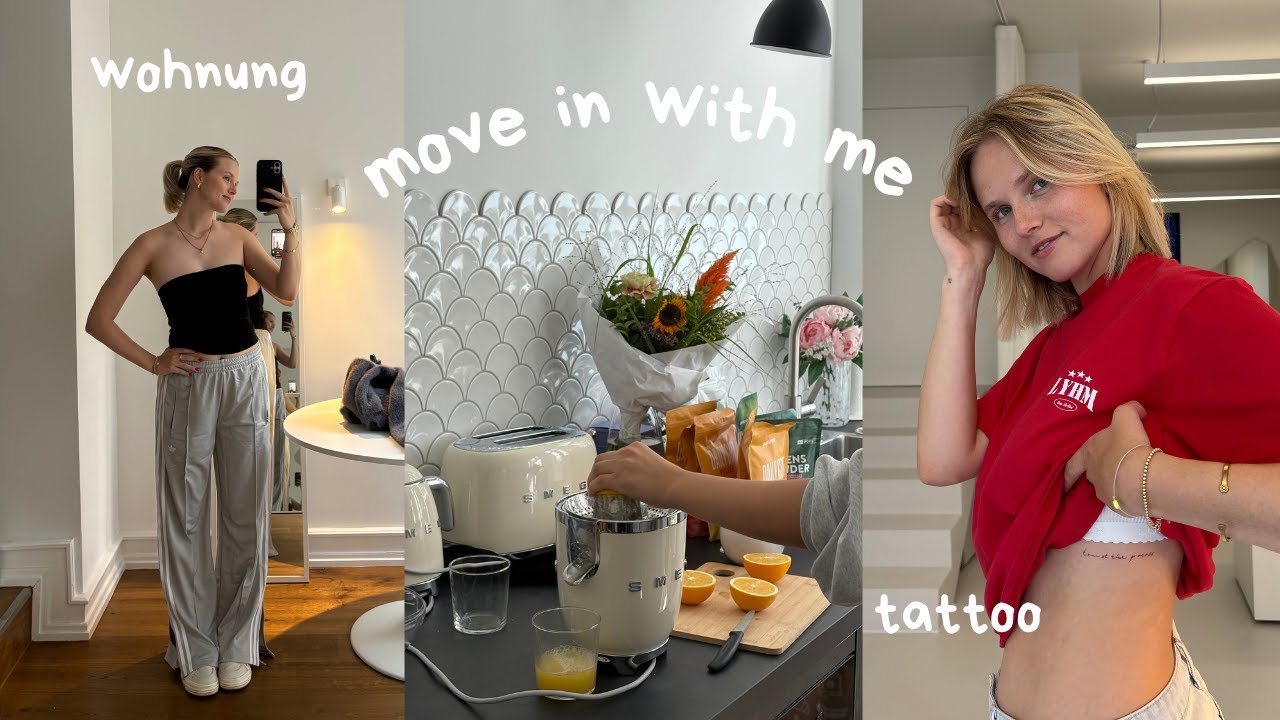UMZUGSVLOG, neues tattoo, erste eigene wohnung & lina