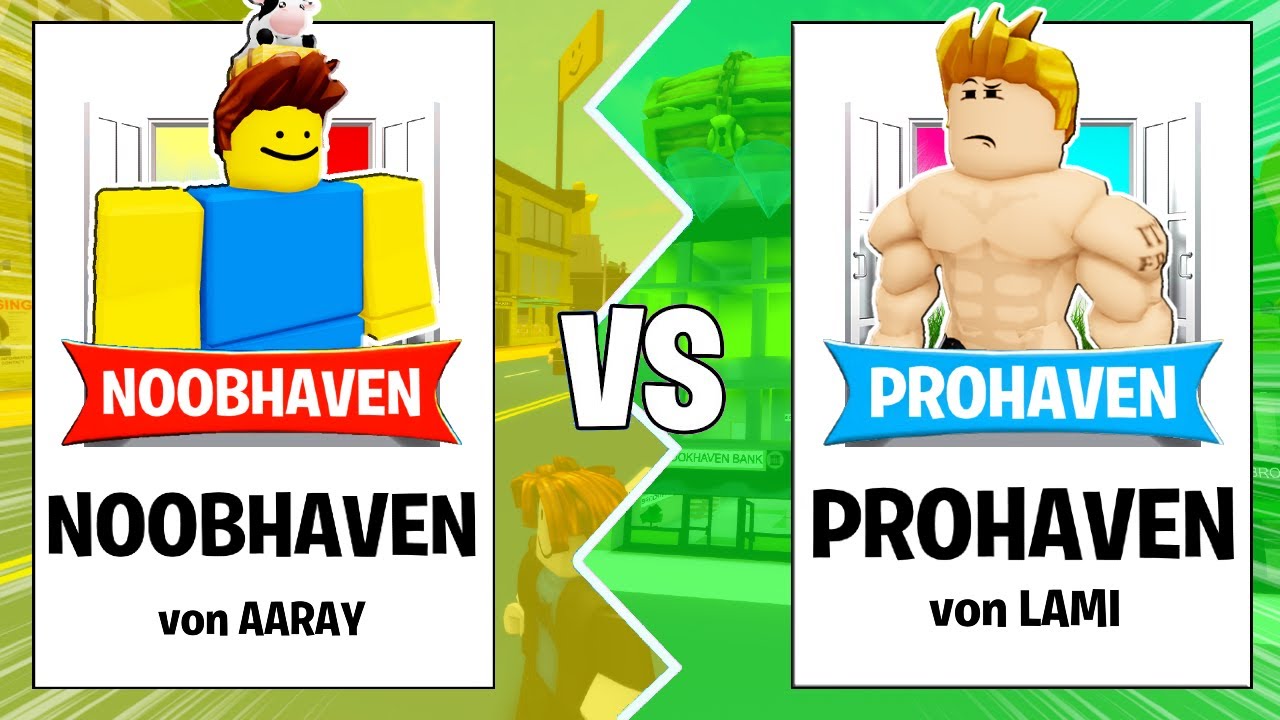 NOOBHAVEN gegen PROHAVEN BAUBATTLE in ROBLOX STUDIO mit LAMI (Roblox Brookhaven 🏡RP | Roblox Studio)
