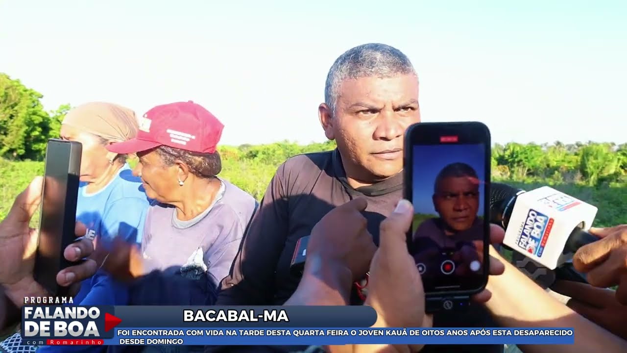 FOI ENCONTRADA COM VIDA NA TARDE DESTA QUARTA FEIRA O JOVEN KAUÃ DE OITOS ANOS APÓS ESTA DESAPARECID