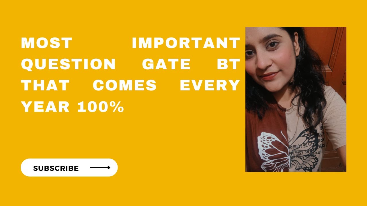 Most important question 100%|Gate bt | biotech moni #biotechnology #bioinformatics #gate #gatebt #xp