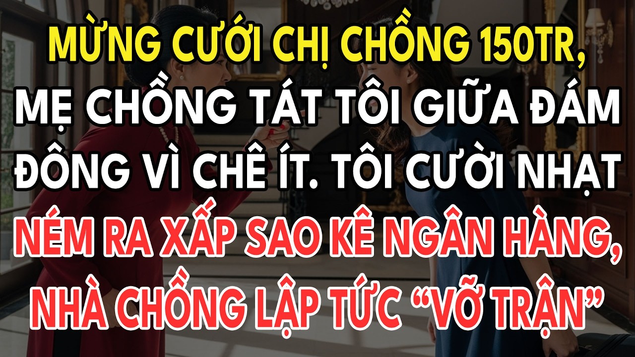 Mừng Cưới Chị Chồng 150Tr, Tôi Bị Mẹ Chồng Tát 