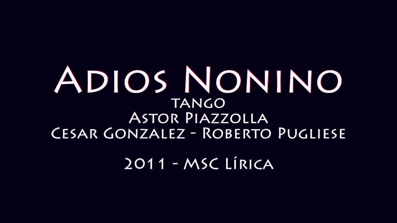 Adios Nonino - tango (Piazzolla) guitarra - piano