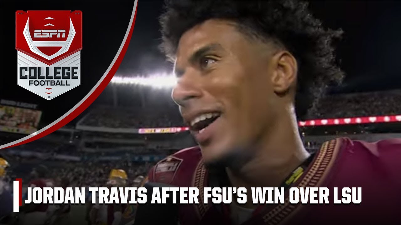 Jordan Travis shows ALL the gratitude after FSU's Week 1 win 🤩 | ESPN College Football