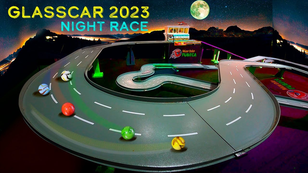 Glasscar 2023, ночной гоночный сезон 2 — квалификационные заезды Q4, трасса Moonscape — гонка Marble