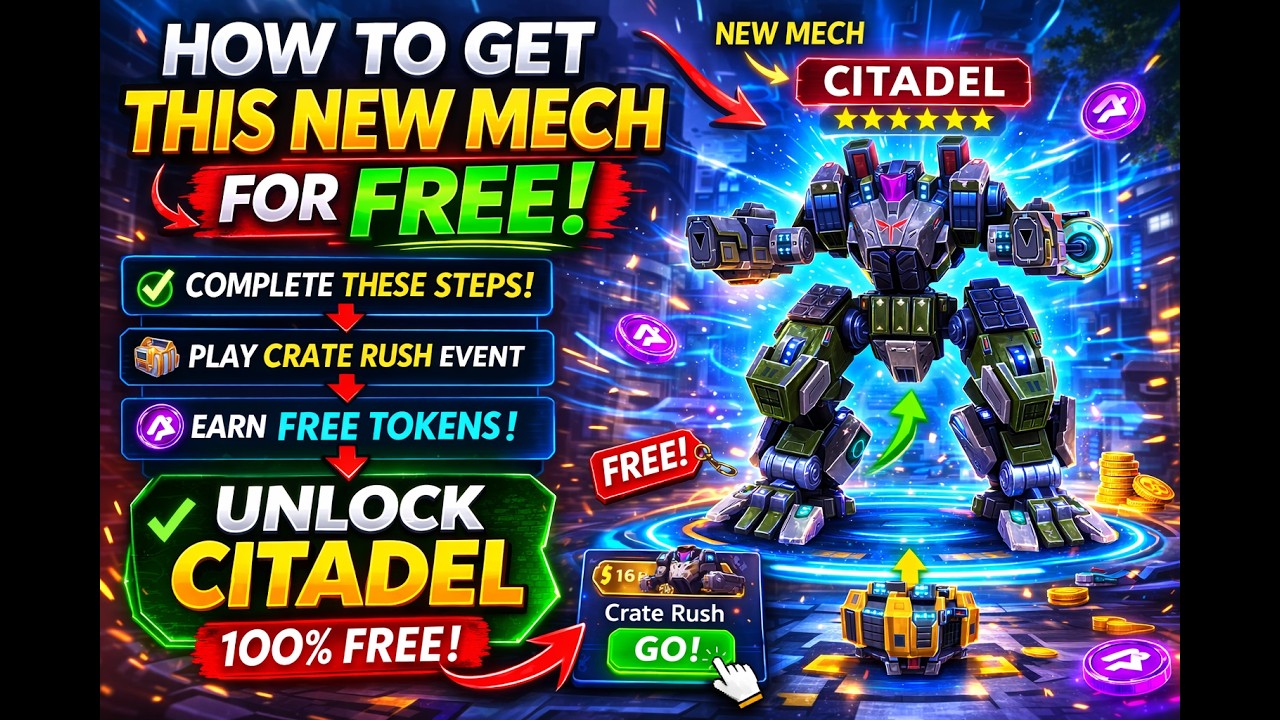 🔥 How to Get CITADEL for FREE! (Official Mech Arena Speedrun Event Guide) | Mech Arena