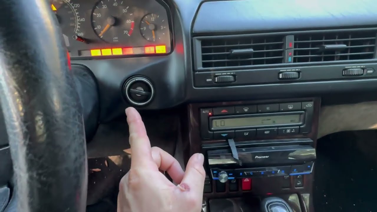 1998 sl500 Mercedes r129 ac stuck on EC economy mode diagnose and get codes from ac head unit