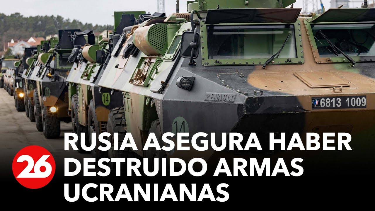 Rusia destruye armamento ucraniano